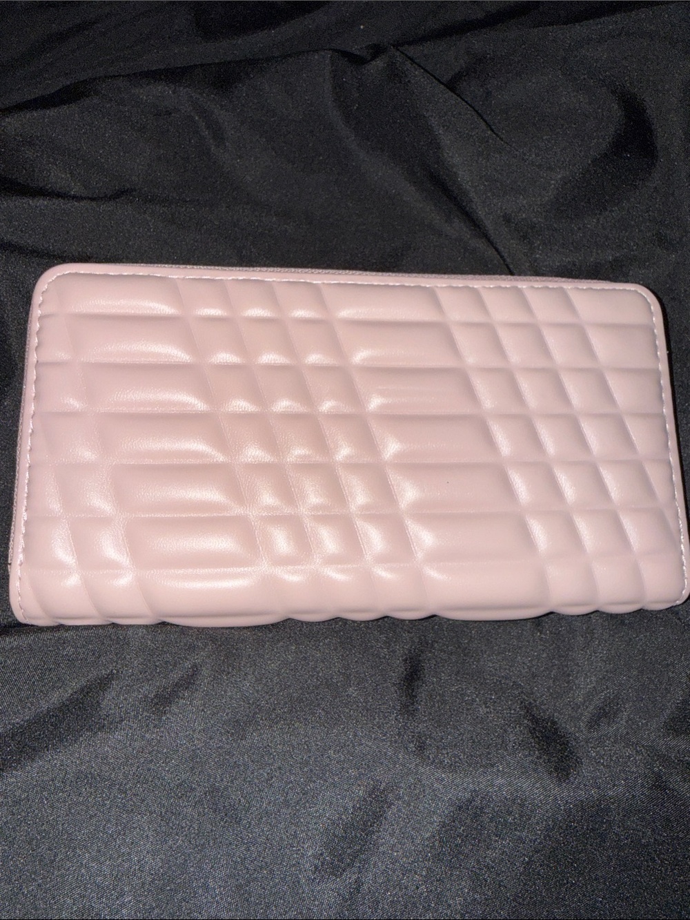 Soft Quilted Pink Zip Wallet - Women's Card & Key Holder